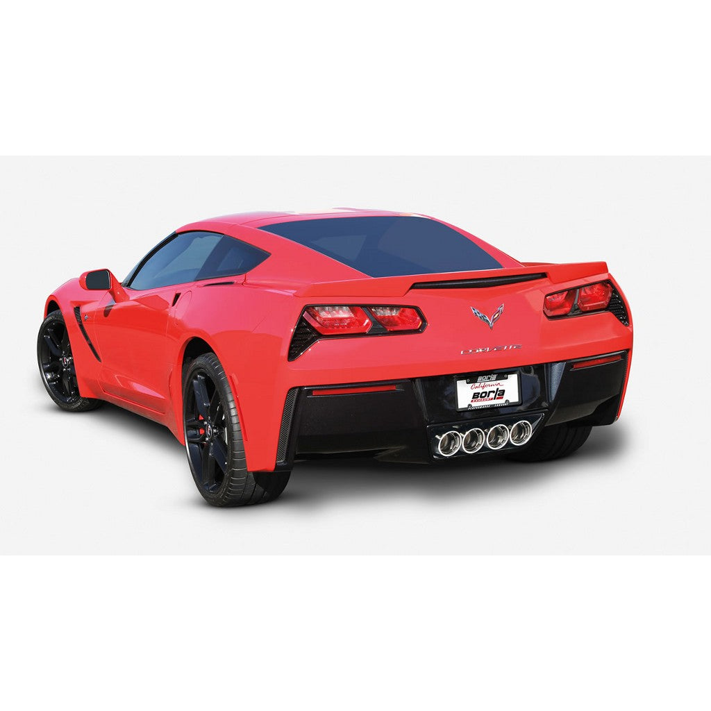 BORLA 11862 Rear Section, CORVETTE C7 V8-6.2L AFM, Without NPP, Tip №19, 2014-16, sound S-Type Photo-1 