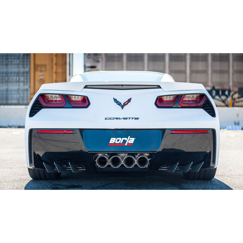 BORLA 11908 Rear Section, CORVETTE C7 Z06 V8-6.2L SC Without AFM / NPP, Tip №19, 2015, sound S-Type Photo-1 