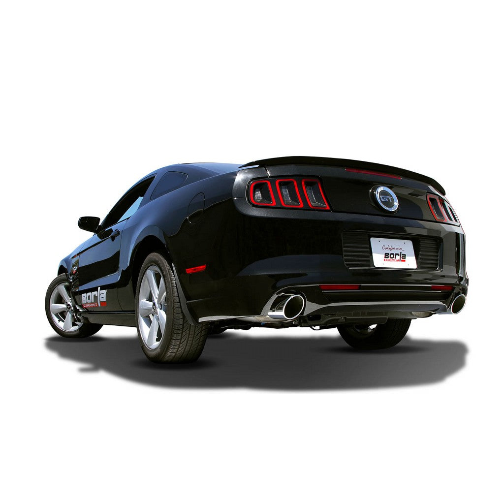 BORLA 140515 Cat Back Exhaust System, Mustang GT 13-14 / Boss 302 13-14 V8-5.0L, Tip №36, 2013-14, sound S-Type Photo-1 