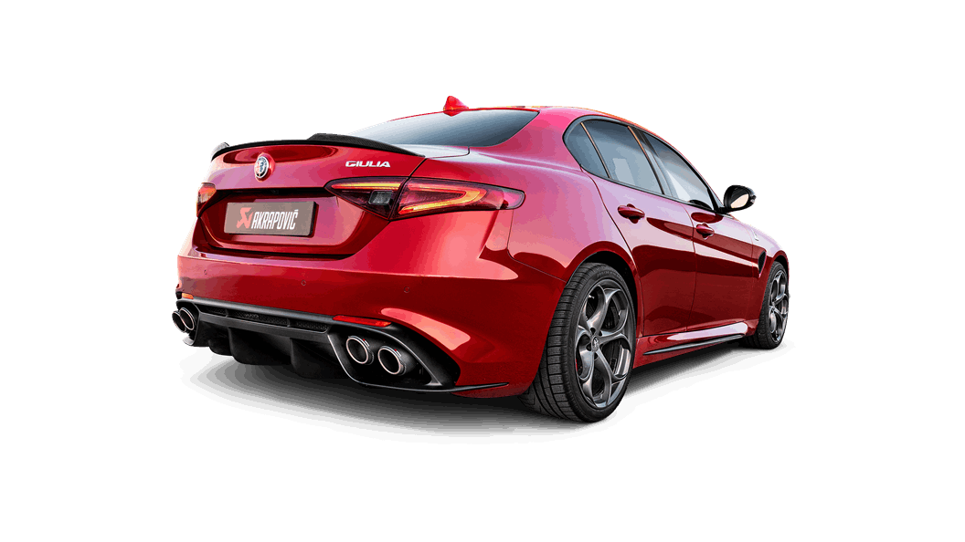 AKRAPOVIC S-AR/TI/7H Slip-On Line (Titanium) ALFA ROMEO Giulia Quadrifoglio 2018-2020 Photo-2 