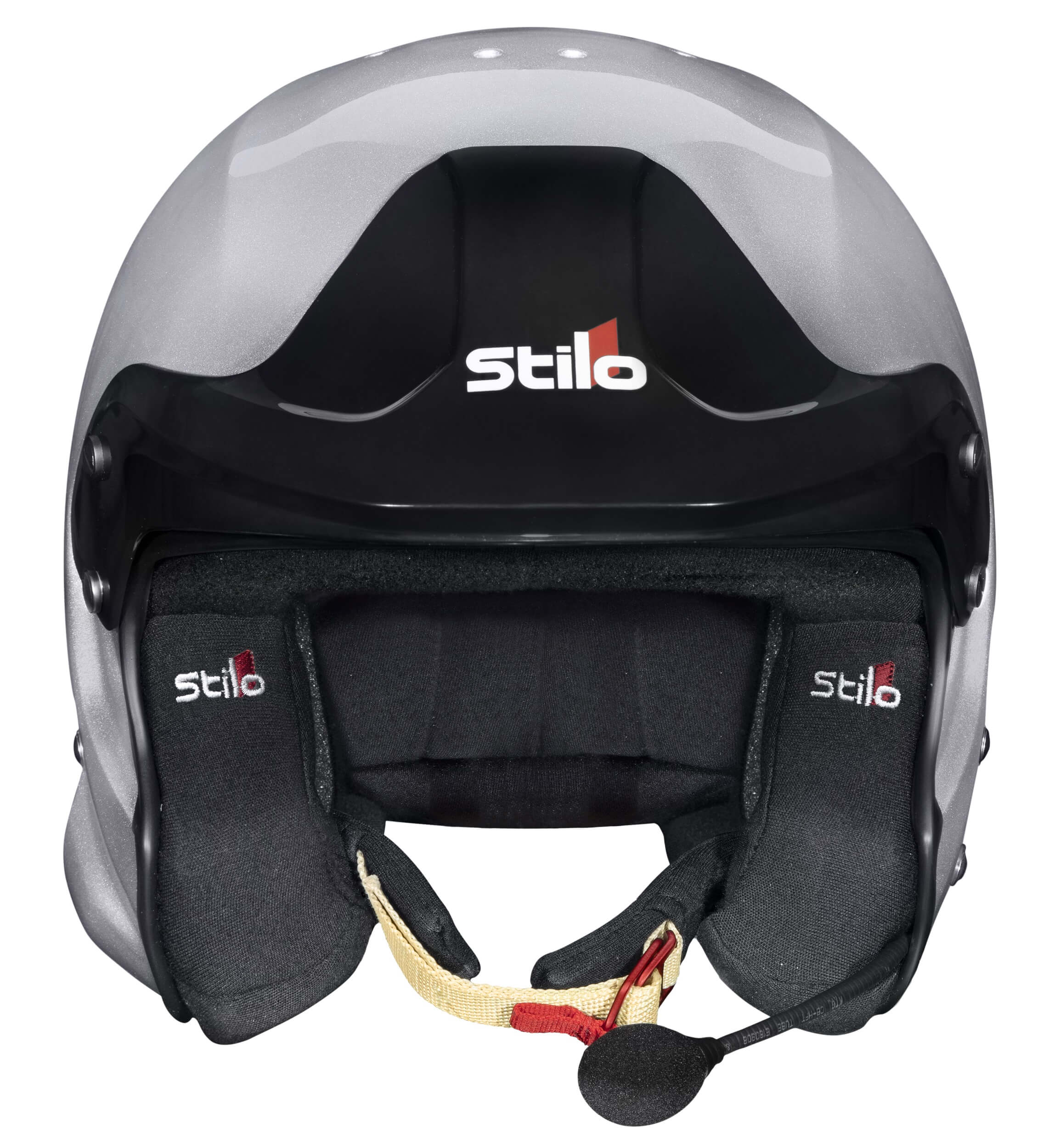 STILO AA0112DF2T55 Venti TROPHY RALLY Composite Racing helmet, no HANS clips, FIA/SNELL 2020, silver, size 55 Photo-0 