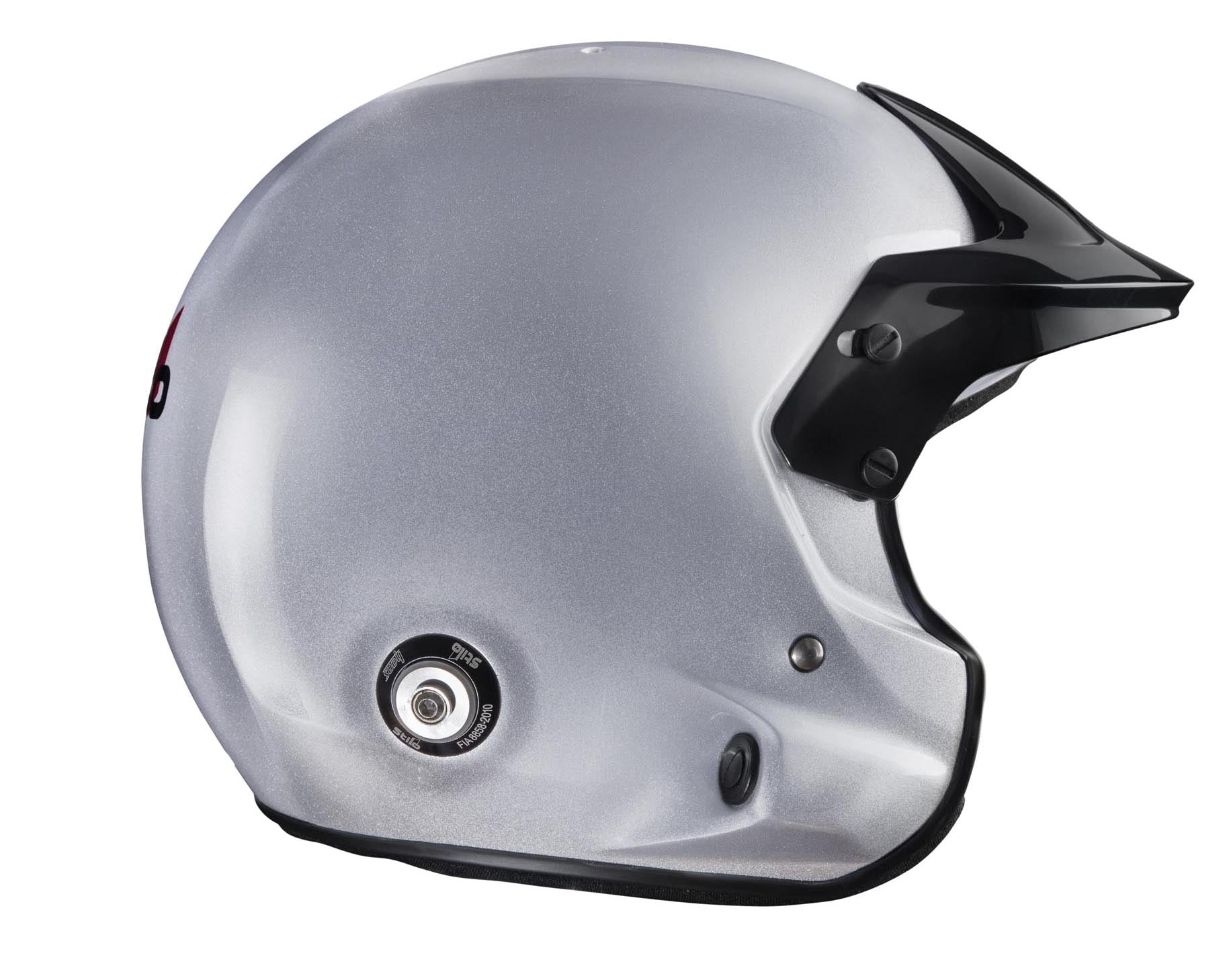 STILO AA0112AG2T59 Venti TROPHY JET Composite Racing helmet, HANS, FIA/SNELL 2020, silver, size 59 Photo-3 