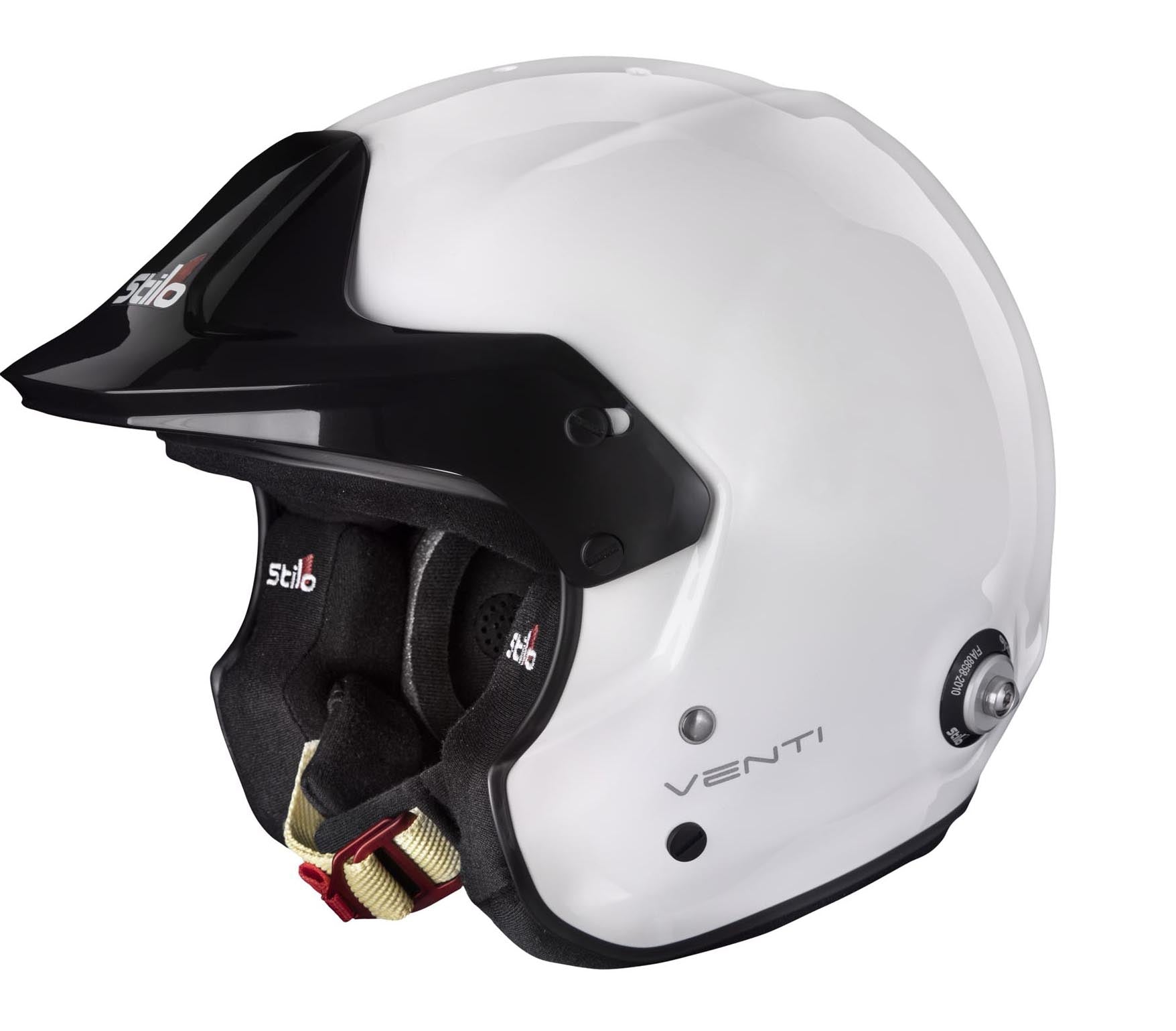 STILO AA0112AG2T550101 Venti TROPHY JET Composite Racing helmet, HANS, FIA/SNELL 2020, white, size 55 Photo-1 