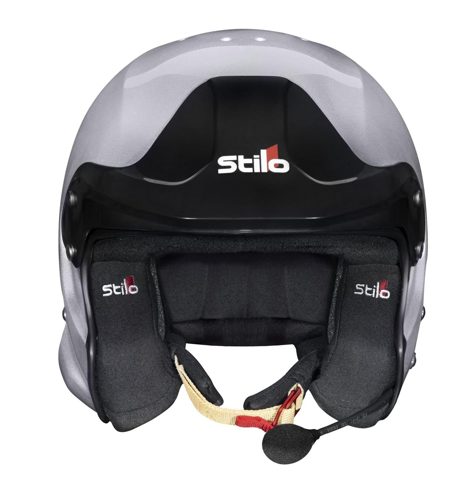 STILO AA0112DG2T55 Venti TROPHY RALLY Composite Racing helmet, HANS clips, FIA/SNELL 2020, silver, size 55 Photo-0 