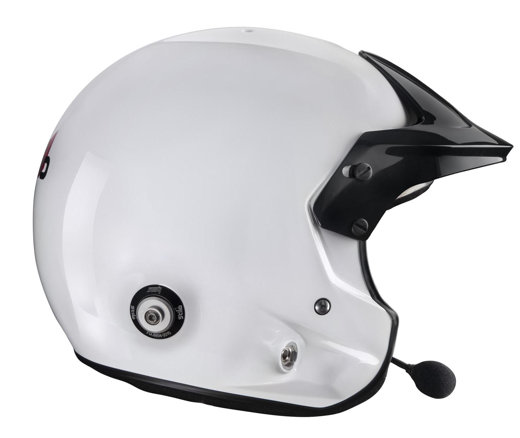 STILO AA0112DG2T610101 Venti TROPHY RALLY Composite Racing helmet, HANS clips, FIA/SNELL 2020, white, size 61 Photo-4 