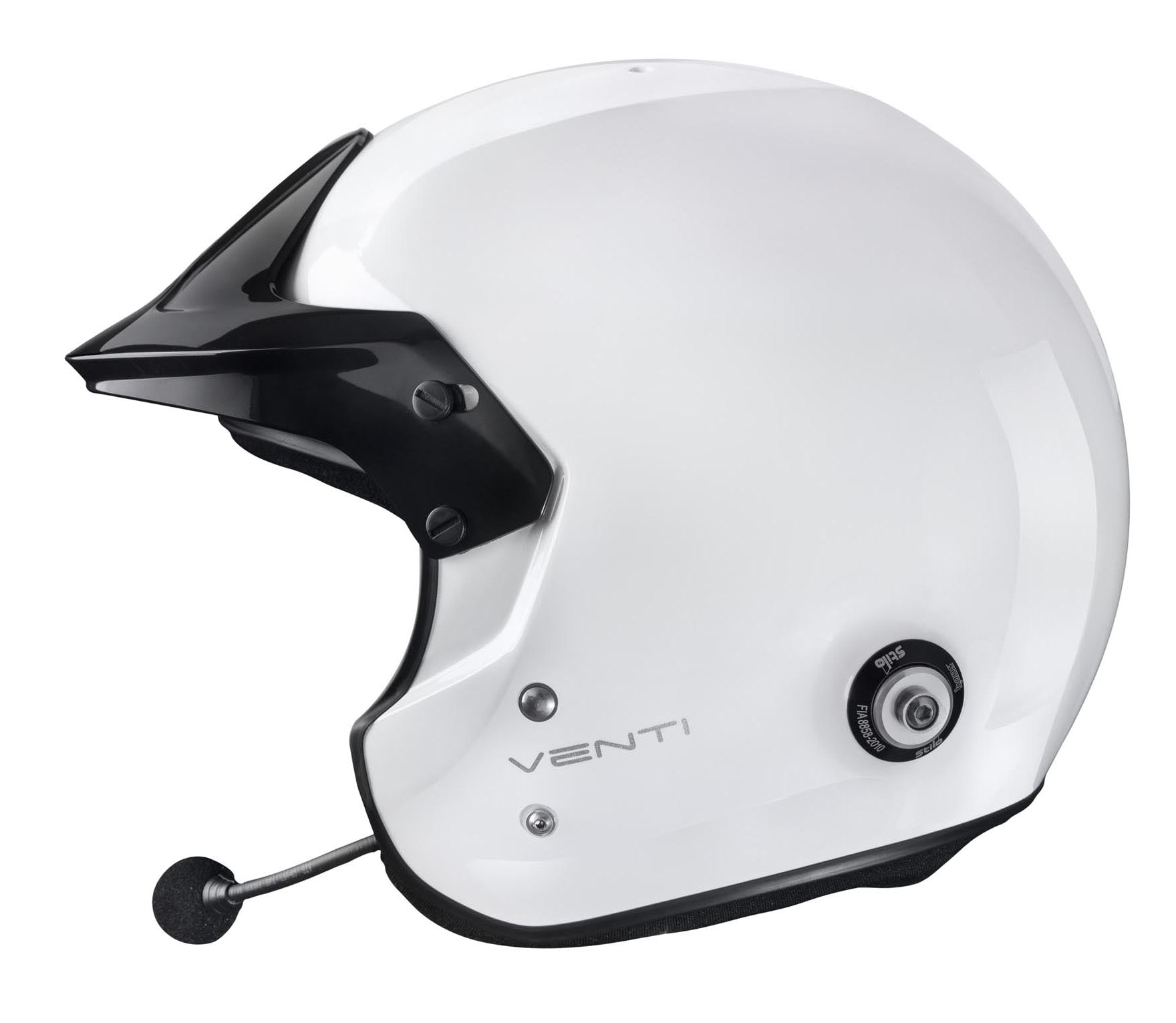 STILO AA0112DG2T590101 Venti TROPHY RALLY Composite Racing helmet, HANS clips, FIA/SNELL 2020, white, size 59 Photo-1 