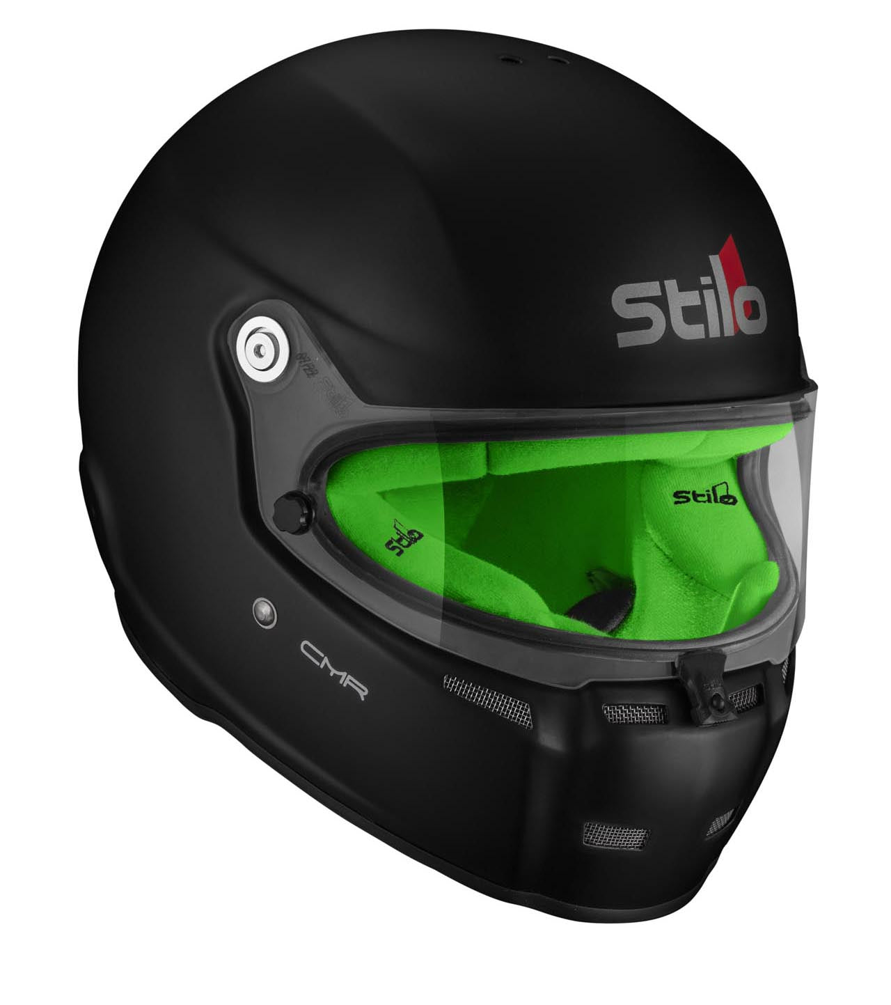 STILO AA0719AH2P56GRE Karting helmet ST5 CMR, Snell CMR2016, matt black/green inner, size 56 Photo-1 