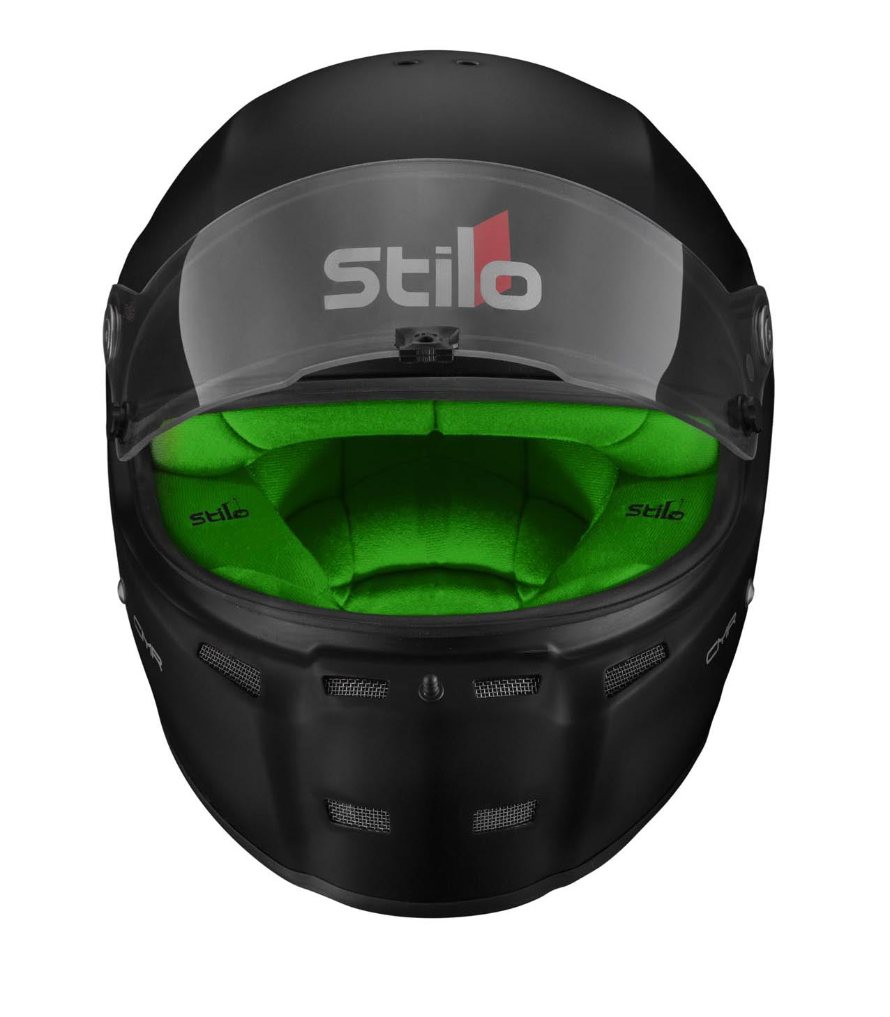 STILO AA0719AH2P56GRE Karting helmet ST5 CMR, Snell CMR2016, matt black/green inner, size 56 Photo-7 