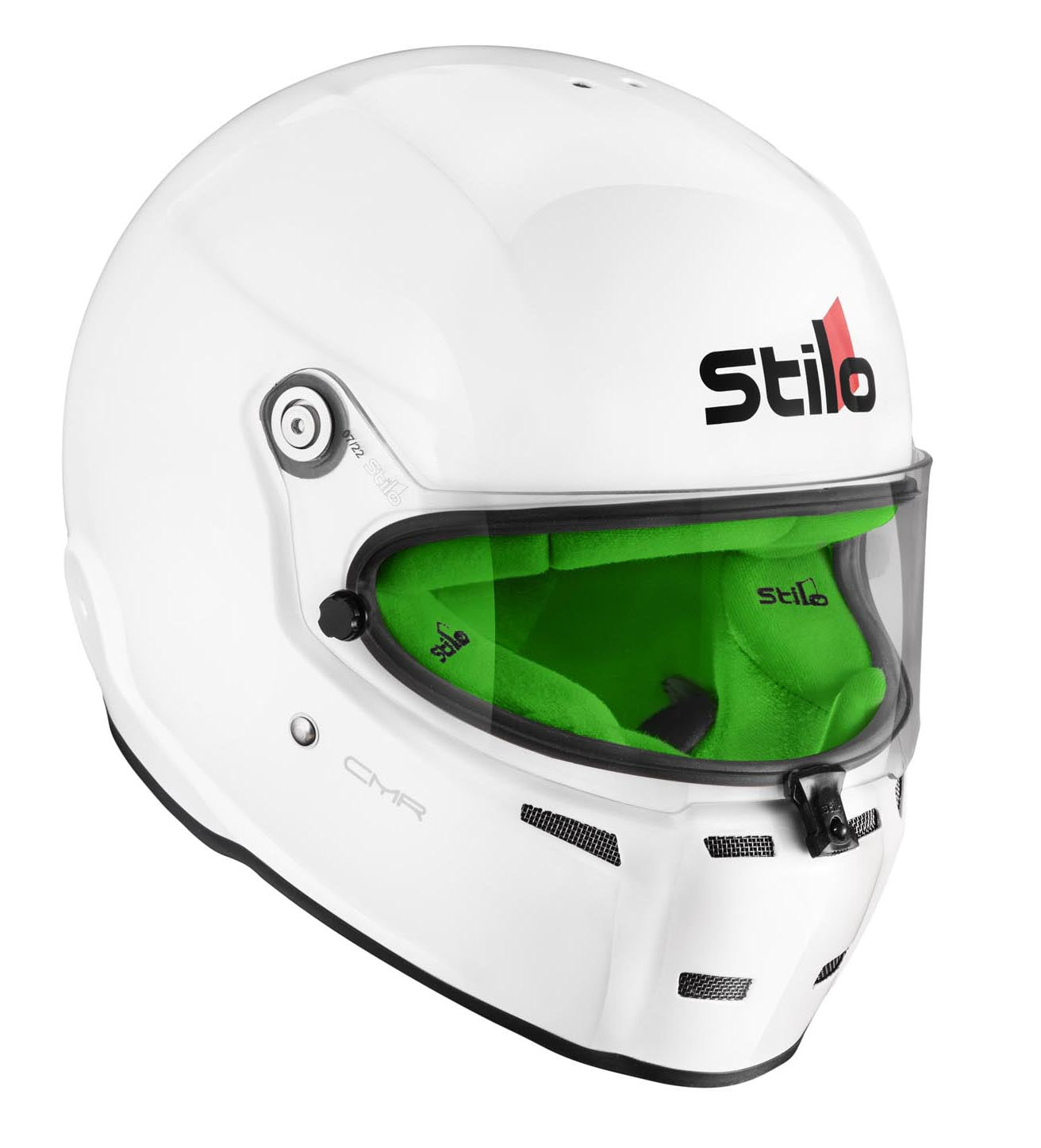 STILO AA0721AH2P56GRE Karting helmet ST5 CMR, Snell CMR2016, white/green inner, size 56 Photo-1 