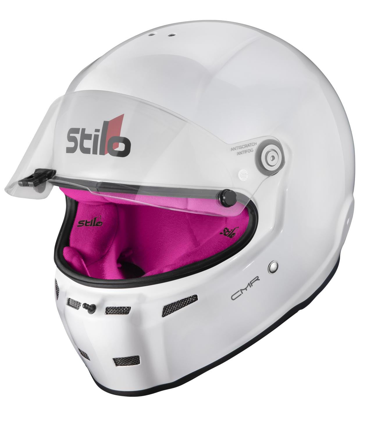 STILO AA0721AH2P57PNK Karting helmet ST5 CMR, Snell CMR2016, white/pink inner, size 57 Photo-3 