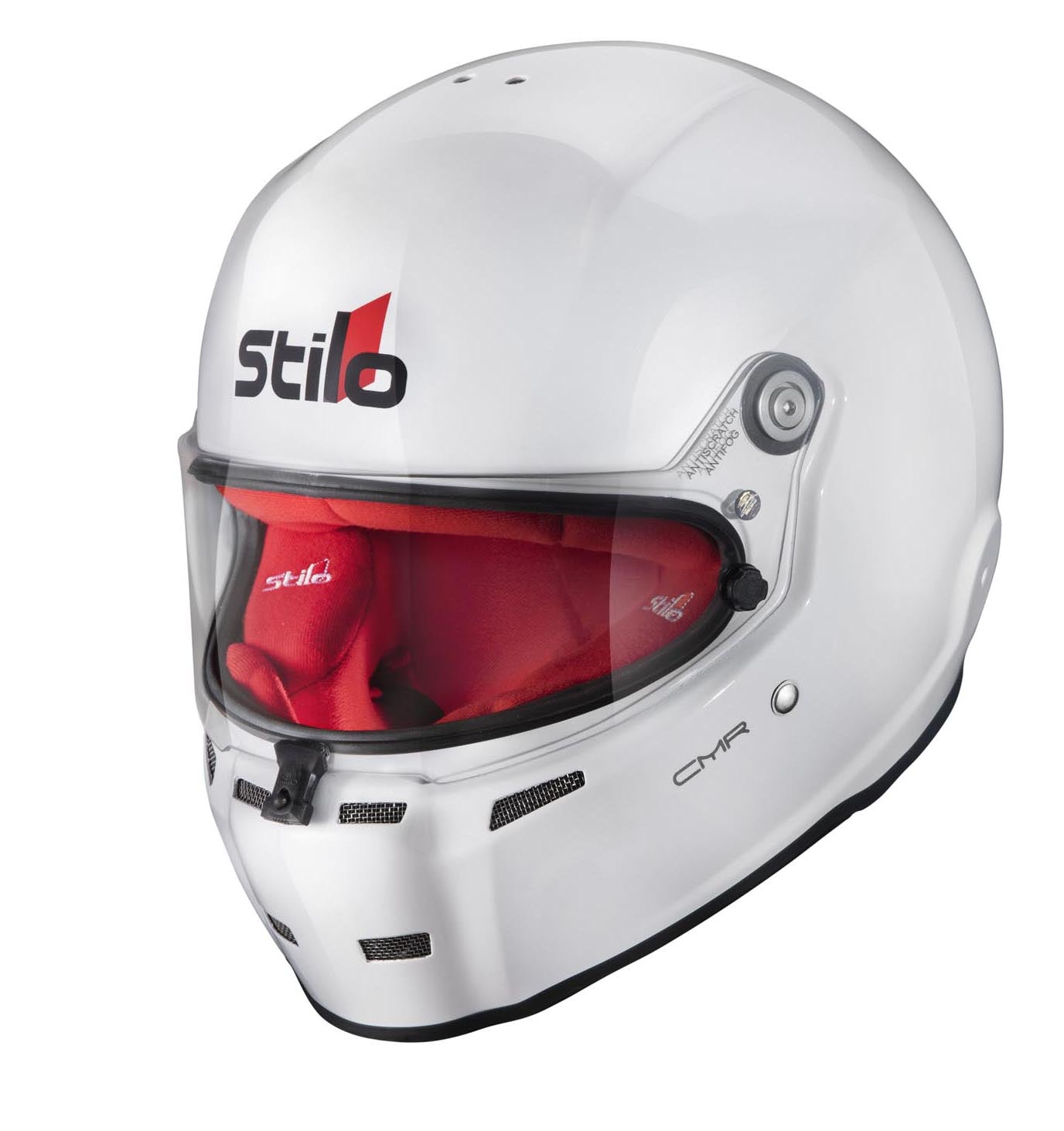 STILO AA0721AH2P55RED Karting helmet ST5 CMR, Snell CMR2016, white/red inner, size 55 Photo-4 