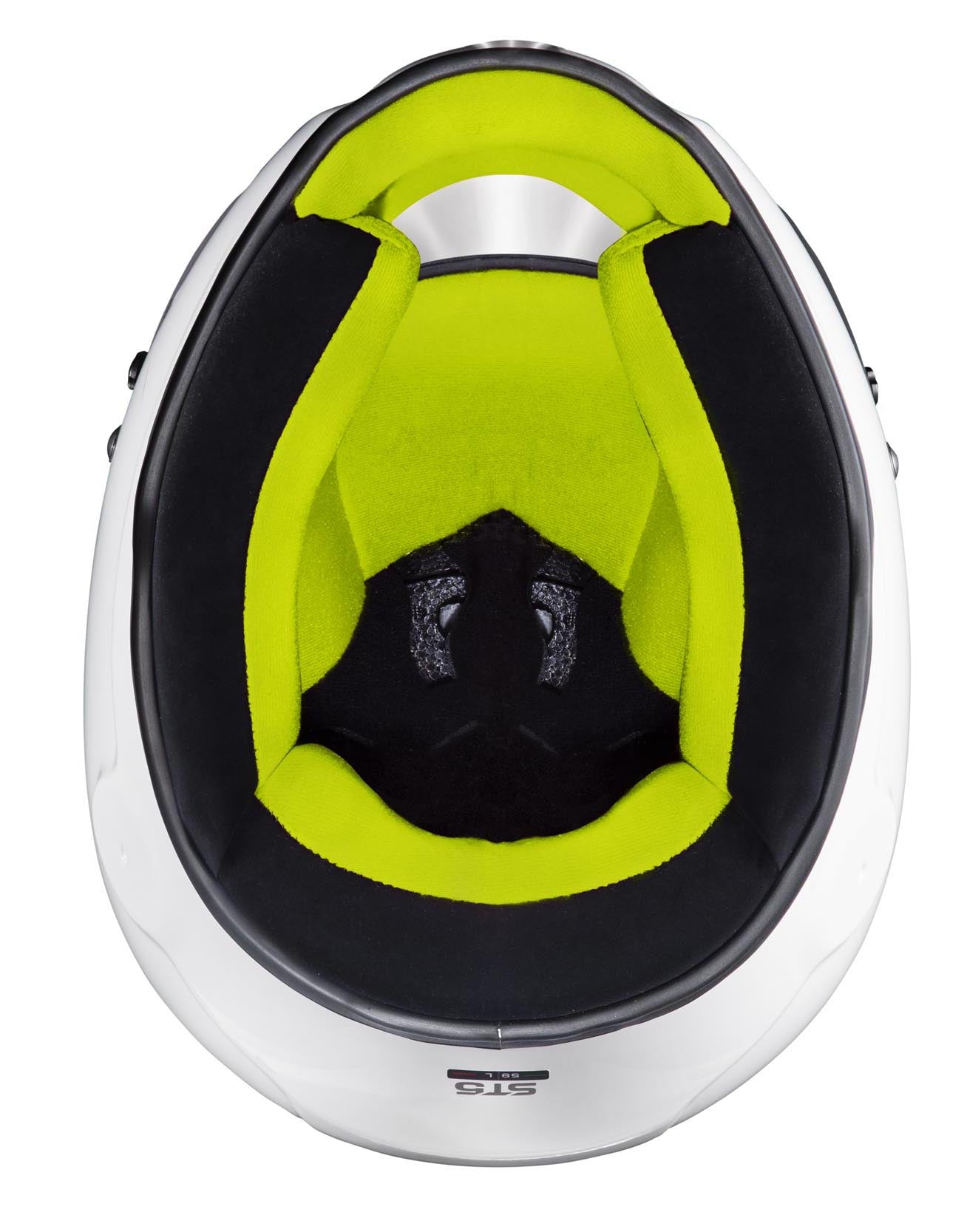 STILO AA0721AH2P54YEL Karting helmet ST5 CMR, Snell CMR2016, white/yellow inner, size 54 Photo-5 