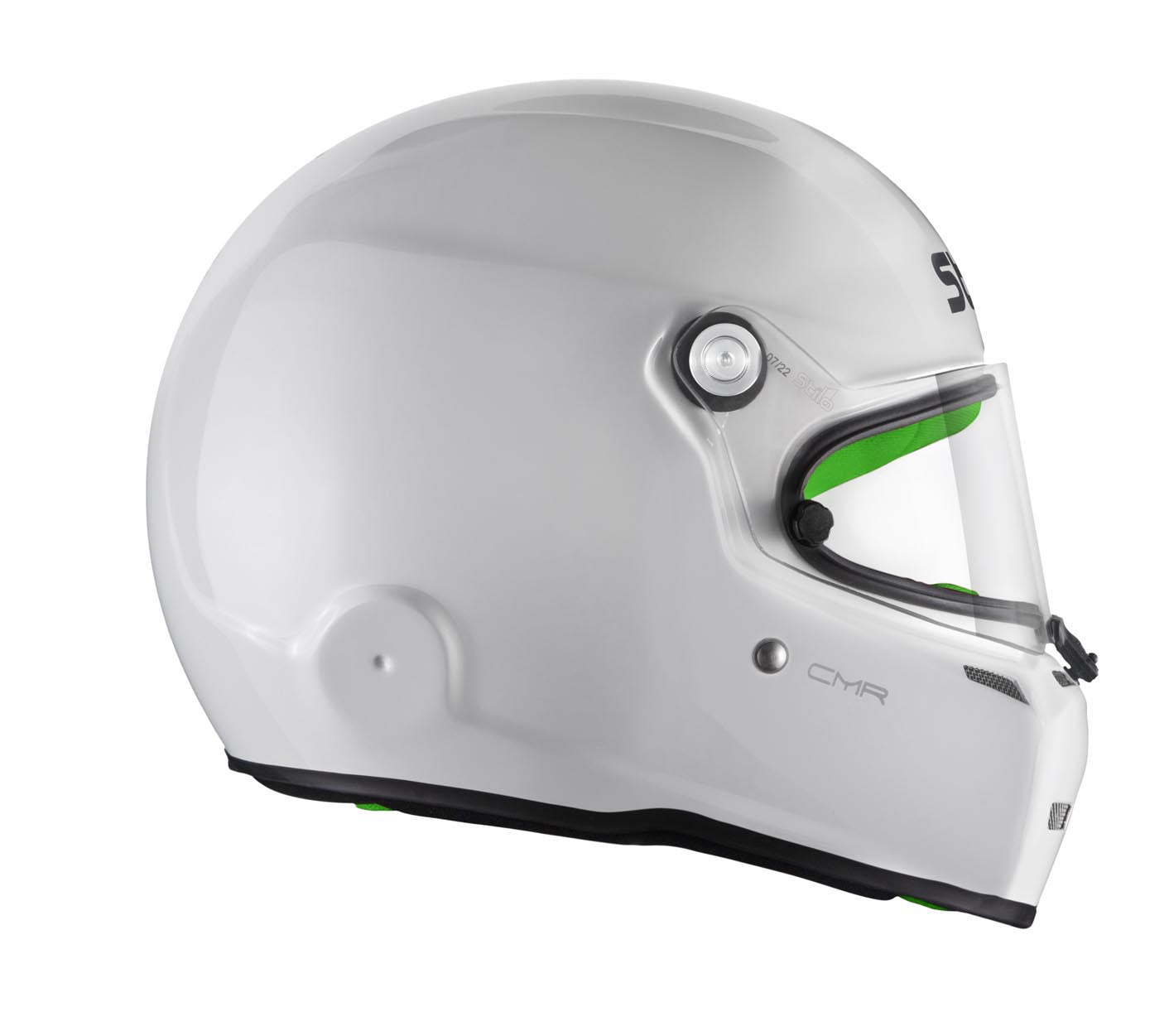 STILO AA0721AH2P55GRE Karting helmet ST5 CMR, Snell CMR2016, white/green inner, size 55 Photo-6 