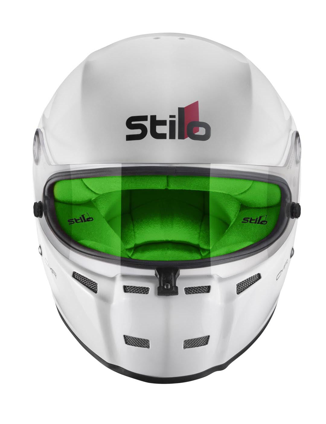 STILO AA0721AH2P55GRE Karting helmet ST5 CMR, Snell CMR2016, white/green inner, size 55 Photo-0 