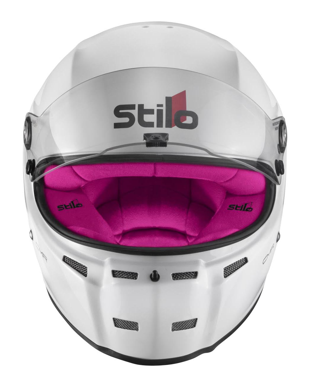 STILO AA0721AH2P54PNK Karting helmet ST5 CMR, Snell CMR2016, white/pink inner, size 54 Photo-0 