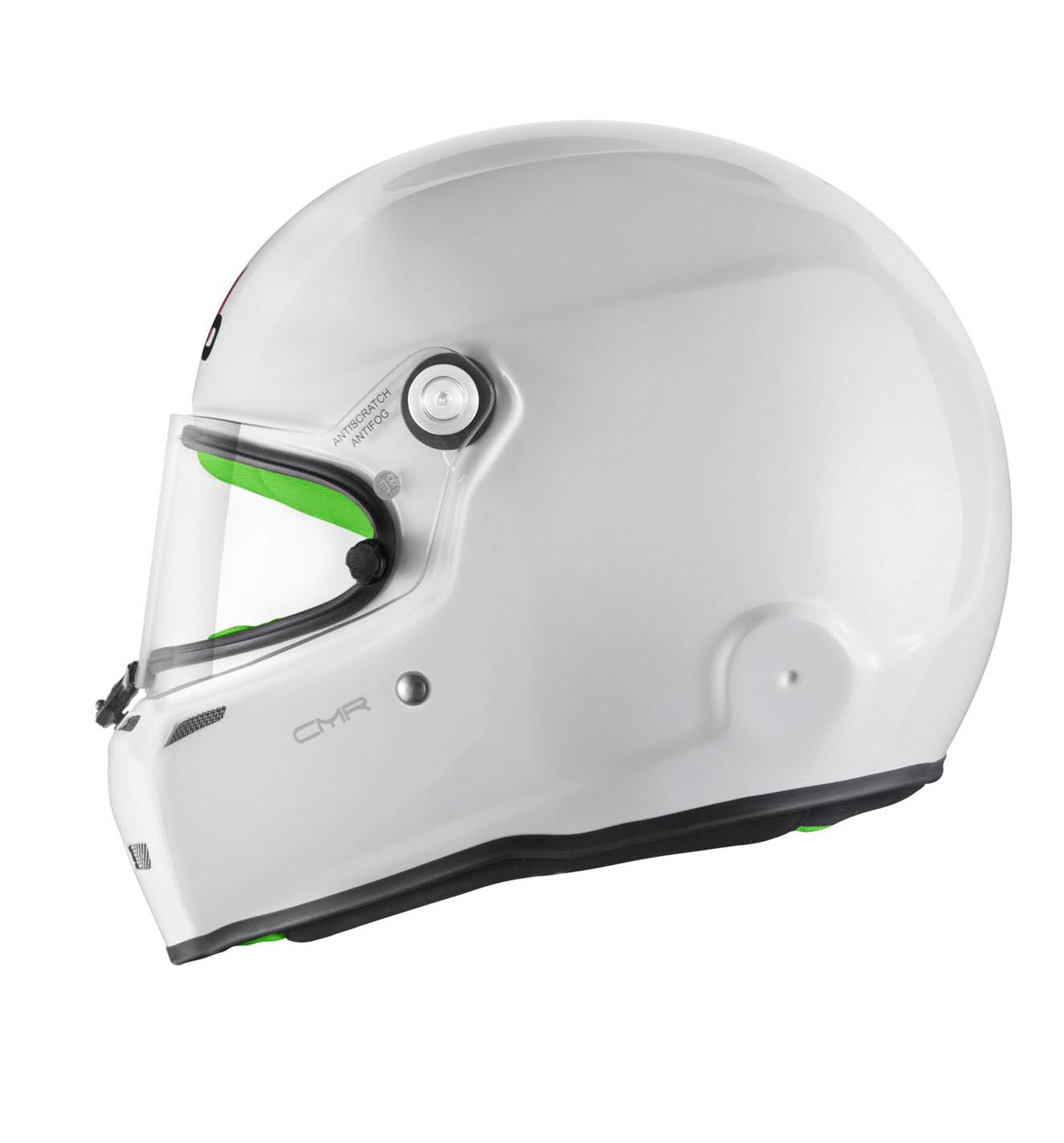 STILO AA0721AH2P54GRE Karting helmet ST5 CMR, Snell CMR2016, white/green inner, size 54 Photo-7 