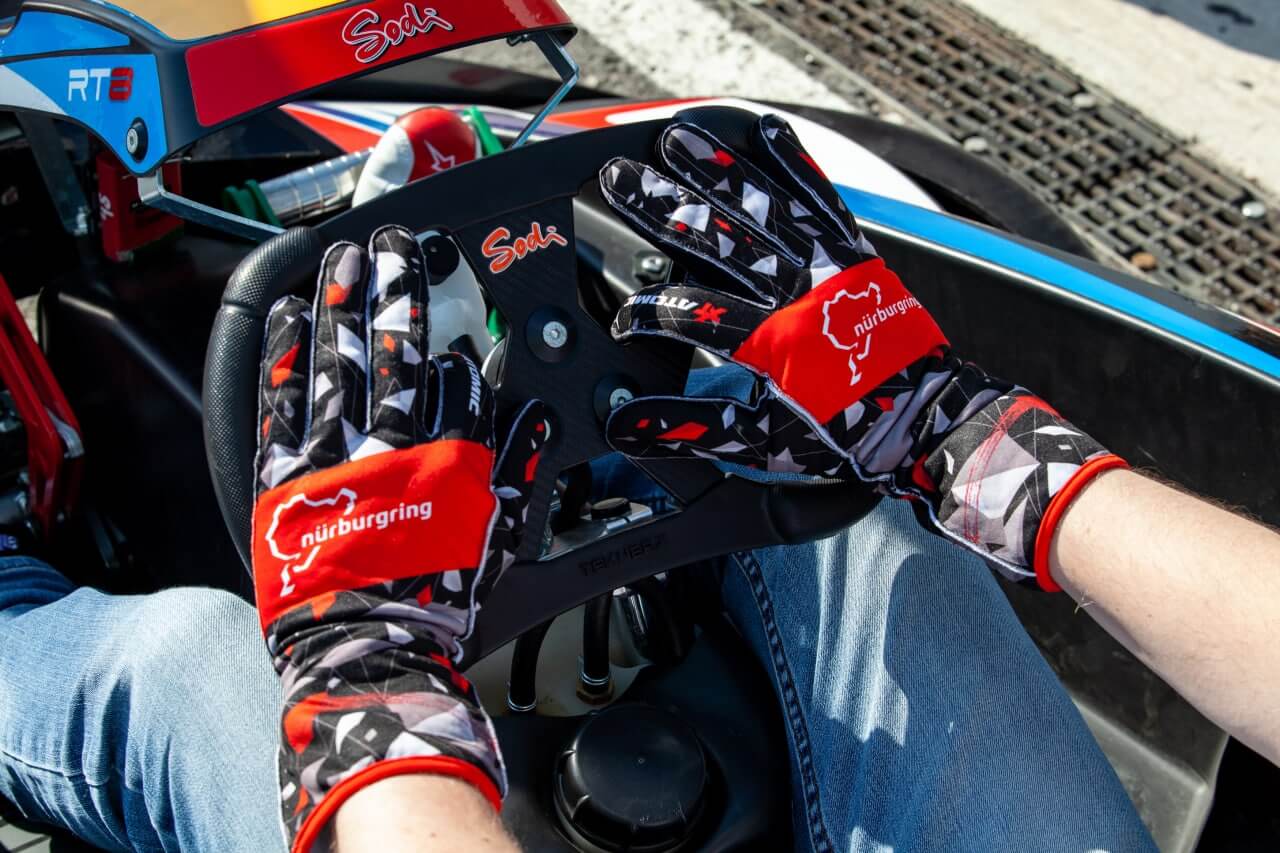 ATOMIC AT-NBRKTGLOVES-M Karting Gloves NÜRBURGRING EDITION, size M OFFICIALLY LICENSED NÜRBURGRING PRODUCT Photo-1 