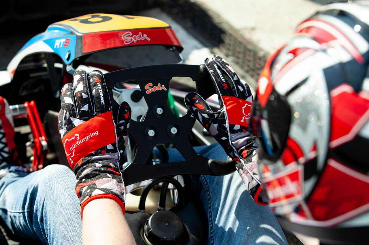 ATOMIC AT-NBRKTGLOVES-S Karting Gloves NÜRBURGRING EDITION, size S OFFICIALLY LICENSED NÜRBURGRING PRODUCT Photo-2 