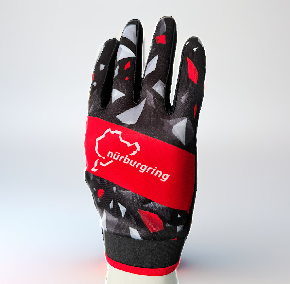 ATOMIC AT-NBRKTGLOVESSH-M Karting Gloves Short Version NÜRBURGRING EDITION , size M (Officially Licensed Nürburgring Product) Photo-0 