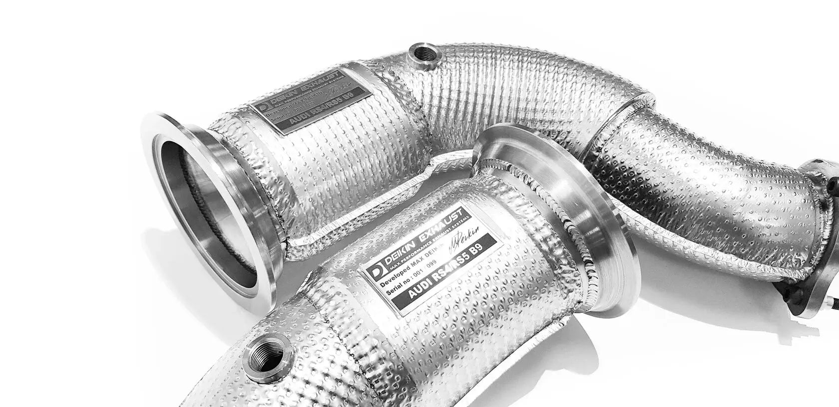 DEIKIN 10-AUDI.RS4.B9-DPT Downpipe for AUDI RS4 (B9) with thermal insulation HeatShield Photo-0 