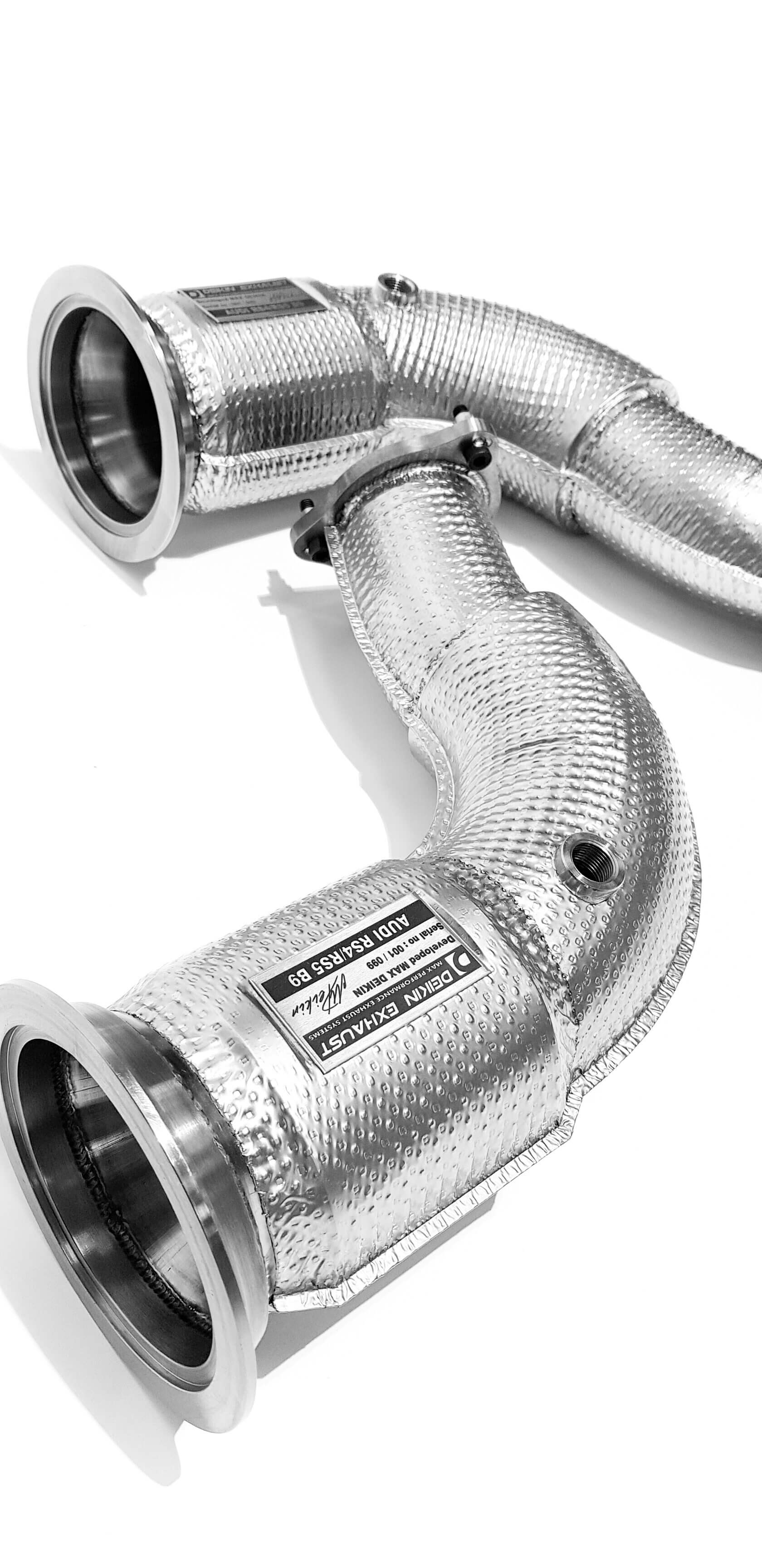 DEIKIN 10-AUDI.RS4.B9-DPT Downpipe for AUDI RS4 (B9) with thermal insulation HeatShield Photo-1 