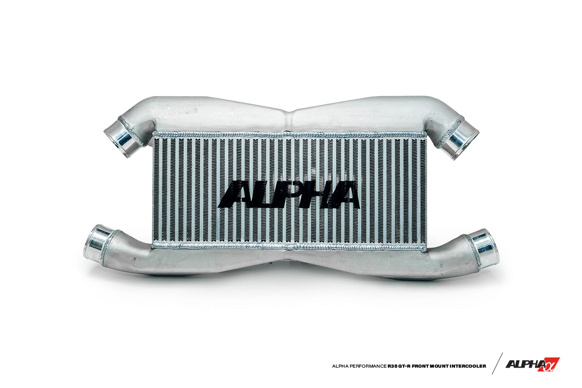 AMS ALP.07.09.0007-2 Front Mount Intercooler for Stock IC Piping (with logo) for NISSAN R35 GT-R Photo-0 
