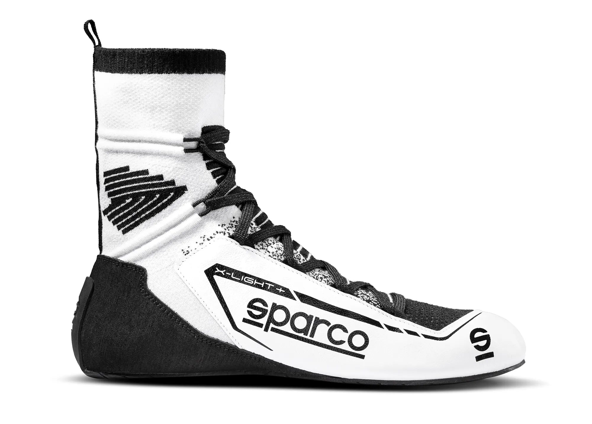 SPARCO 00127846BINR X-LIGHT+ Racing shoes, FIA 8856-2018, white/black, size 46 Photo-0 