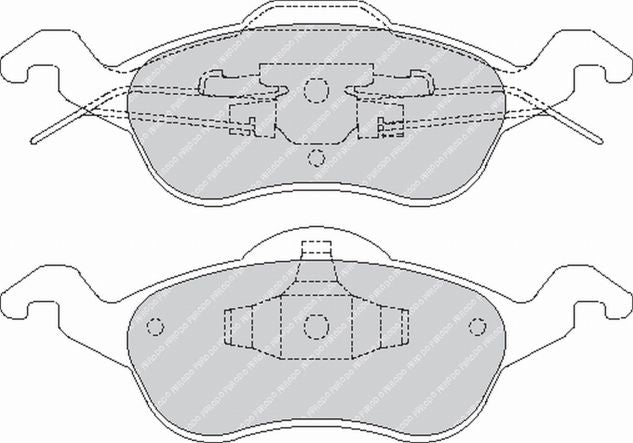 FERODO FCP1318H DS2500 Brake Pads front FORD FOCUS I Photo-0 