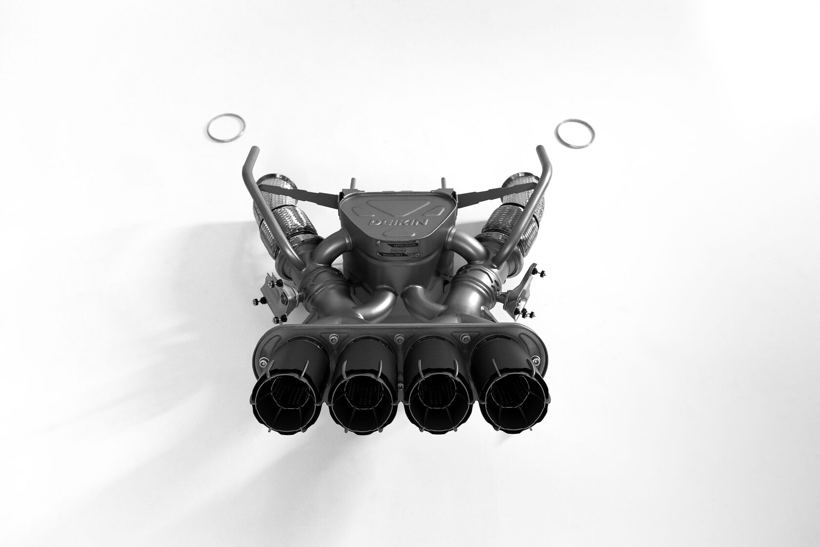 DEIKIN 10-McLaren.765LT-ES-DPT-Ti-06 Titanium exhaust system including downpipe with black ceramic thermal insulation HeatShield for McLaren 765LT 2021+ Photo-2 