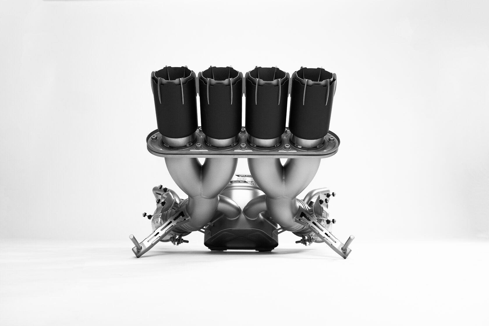 DEIKIN 10-McLaren.765LT-ES-DPT-Ti-06 Titanium exhaust system including downpipe with black ceramic thermal insulation HeatShield for McLaren 765LT 2021+ Photo-0 