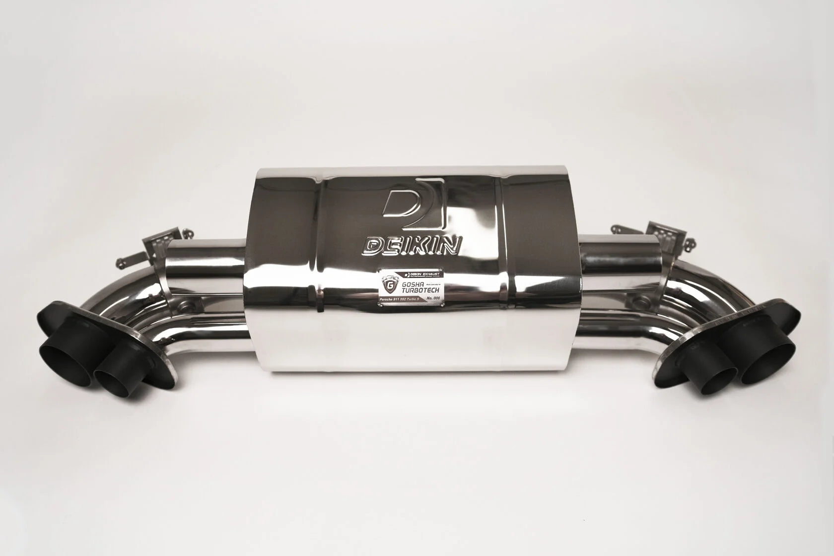 DEIKIN 10-PO.911.T/TS.992.S-ES-SS-DPT-00 Exhaust system "Street" Stainless steel for Porsche 911 Turbo/Turbo S (992) complete with downpipes HeatShield Photo-0 