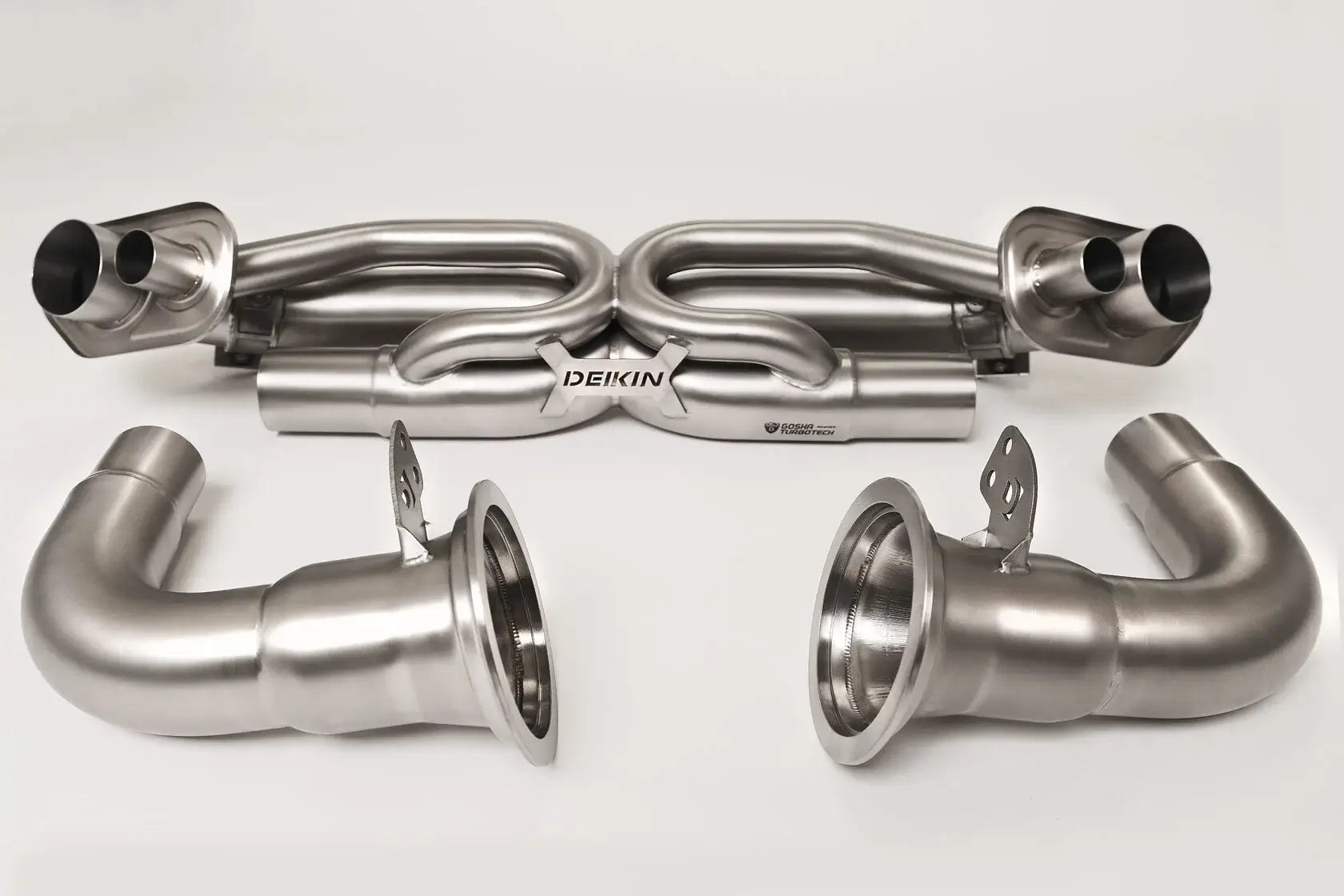 DEIKIN 10-PO.911.T/TS.992.R-ES-DP-Ti-00 Exhaust system "Race" Titan for Porsche 911 Turbo/Turbo S (992) complete with downpipes without HeatShield Photo-1 