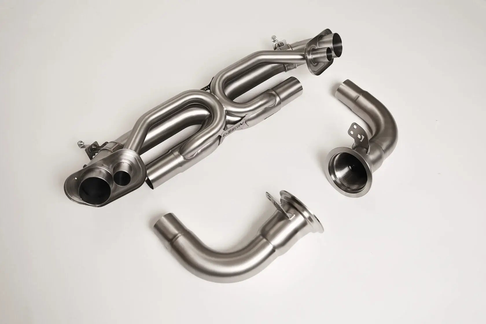 DEIKIN 10-PO.911.T/TS.992.R-ES-DP-Ti-00 Exhaust system "Race" Titan for Porsche 911 Turbo/Turbo S (992) complete with downpipes without HeatShield Photo-3 