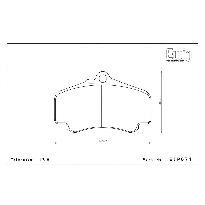 ENDLESS EIP071MX72 Front brake pads PORSCHE 996 Photo-0 