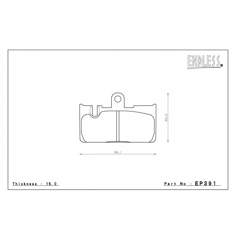 ENDLESS EP391SSY Brake pads Photo-0 