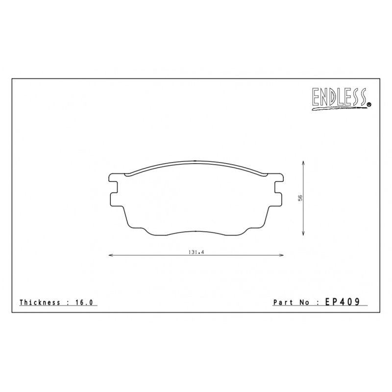 ENDLESS EP409SSS Front brake pads MAZDA 3/6 MPS, FORD FOCUS ST, VOLVO 2.5 Photo-0 