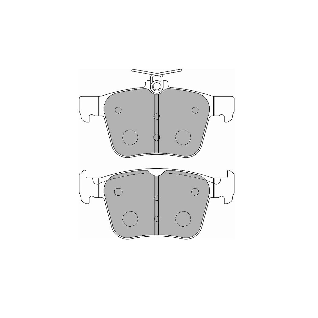 FERODO FCP4697H Rear Brake Pads DS2500 for VW Golf R / GTI / GTI Clubsport (Mk7) / AUDI RS3 (8V) / TT RS (8S) Photo-0 