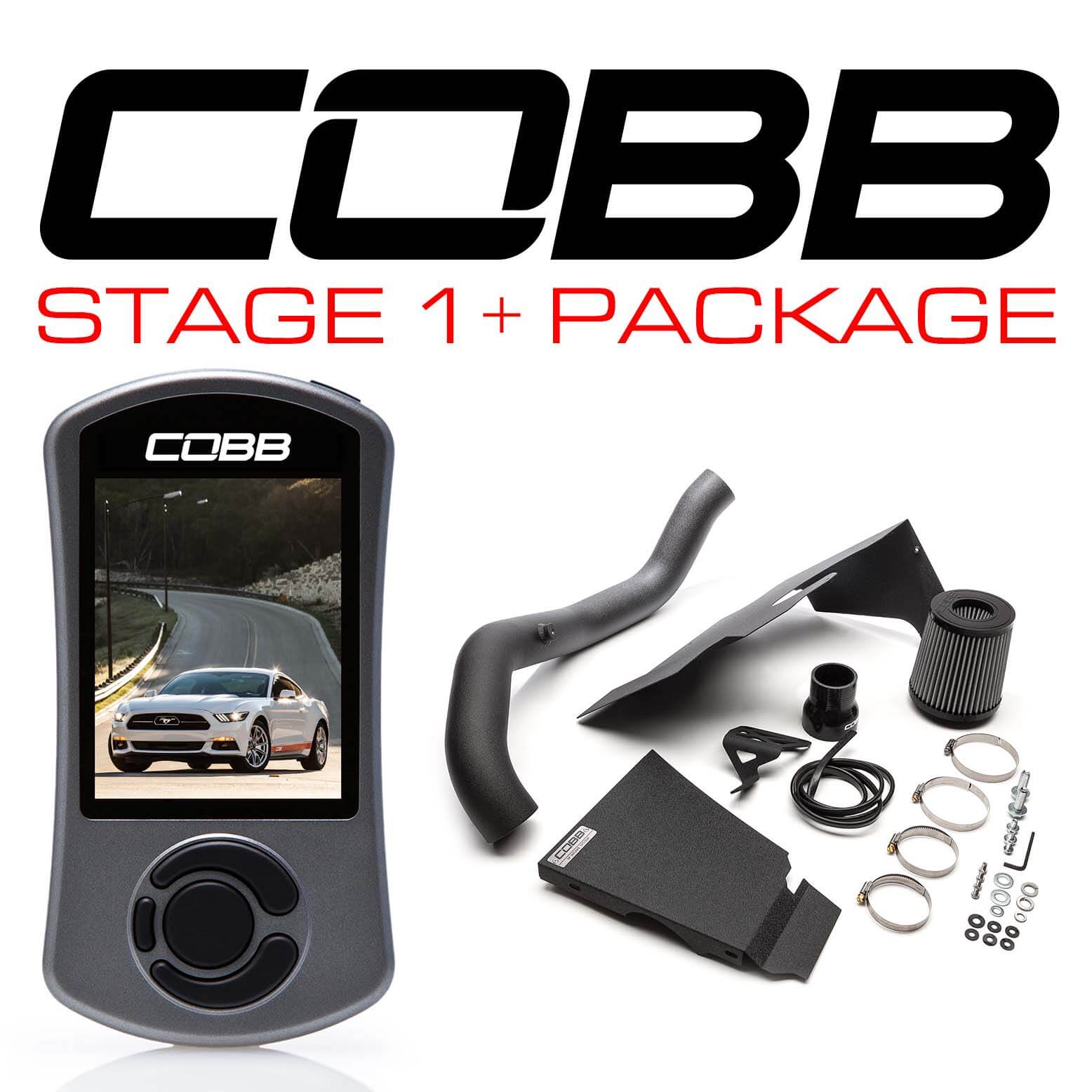COBB FOR003001P FORD Stage 1+ Power Package Mustang EcoBoost 2015-2017 Photo-0 