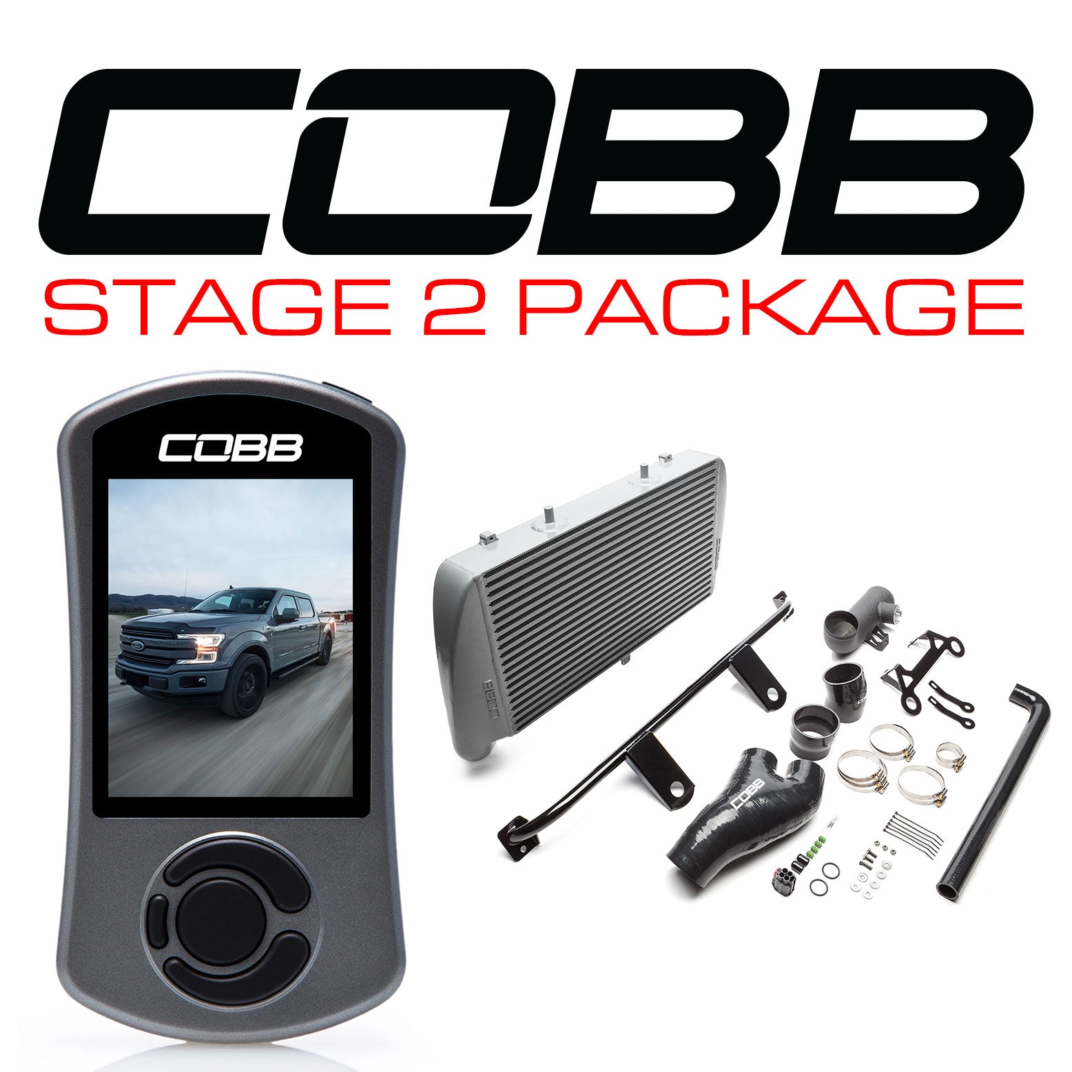 COBB FOR0060020SL-NI FORD Stage 2 Power Package Silver F-150 Ecoboost 3.5L 2017-2019 Photo-0 