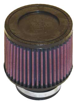 K&N RU-3700 UNIVERSAL Clamp-On Air Filter 3"FLG, 5"B, 4-5/8"T, 4"H Photo-0 