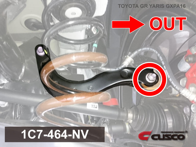 CUSCO 1C7 464 NV Rear knuckle for TOYOTA GR Yaris (GXPA16) Photo-1 