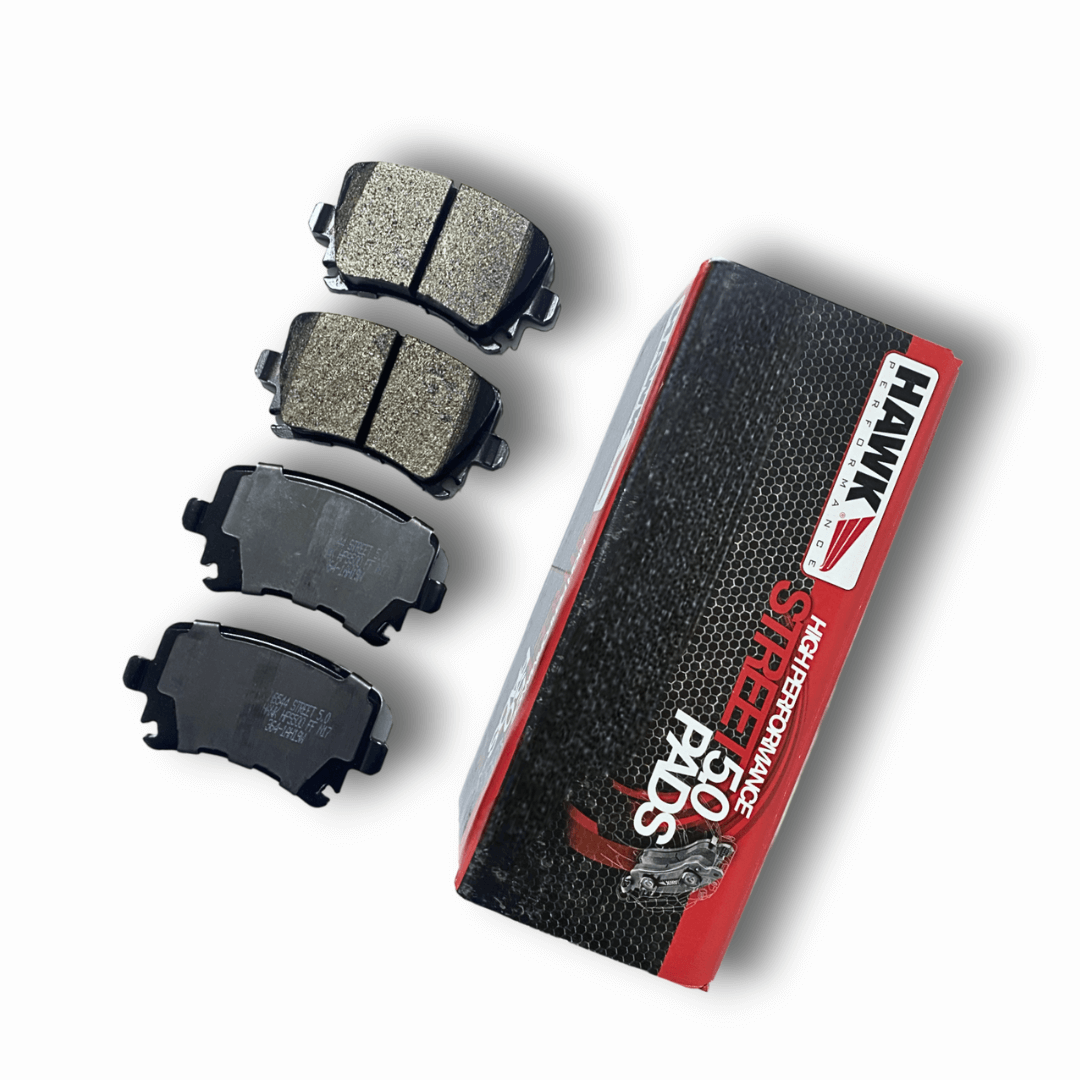 HAWK HB544B.628 Brake Pads HPS 5.0 Rear for VW Golf GTI 2.0 2006-07 / AUDI A3 8P / Quattro / TT 8J 2.0T (310mm) Photo-2 