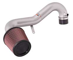 K&N 69-1008TS Performance Air Intake System TYPHOON; HONDA CIVIC, L4-1.7L (SR), '01-05; SILVER Photo-0 