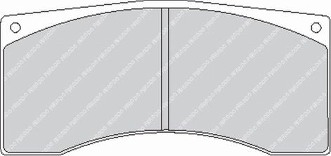 FERODO FRP302R Rear Brake Pads DS3000 for PORSCHE 911 GT3 Cup (992) / MCLAREN 570S GT4 Photo-0 