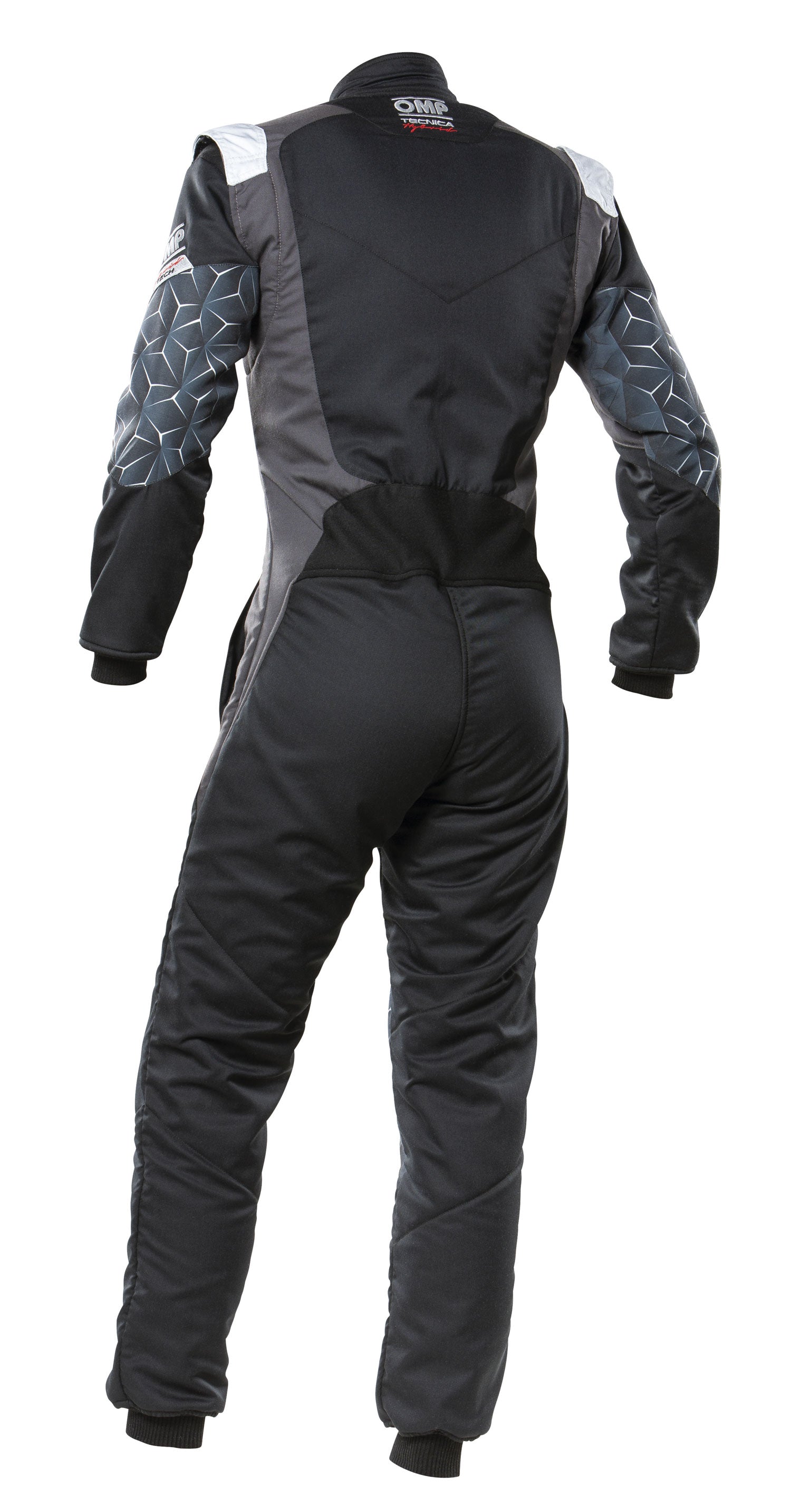 OMP IA0-1864-A01-171-56 (IA0186417156) TECNICA HYBRID Racing suit, FIA 8556-2018, black/silver, size 56 Photo-1 