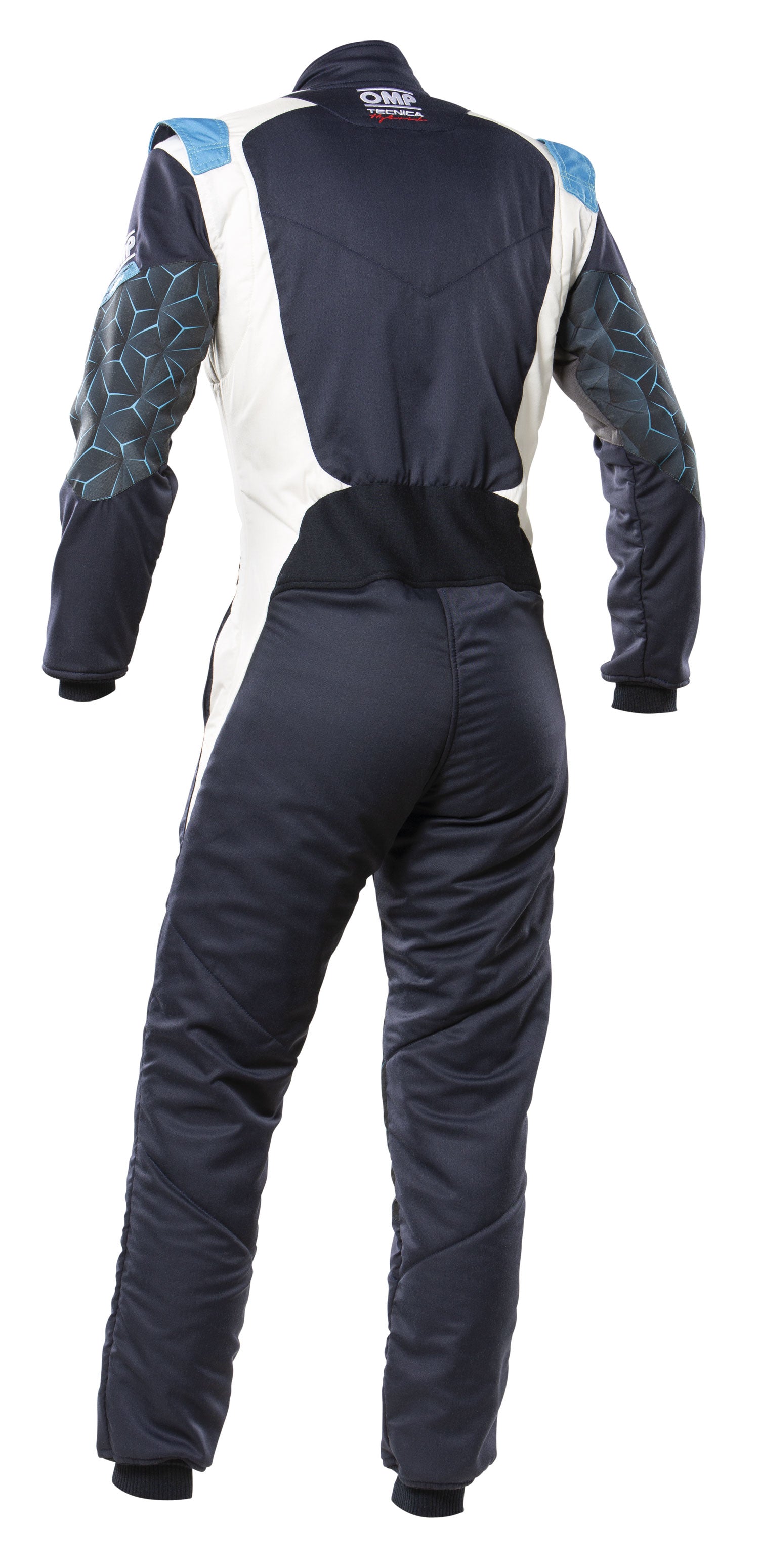 OMP IA0-1864-A01-244-48 (IA0186424448) TECNICA HYBRID Racing suit, FIA 8556-2018, navy blue/blue, size 48 Photo-1 