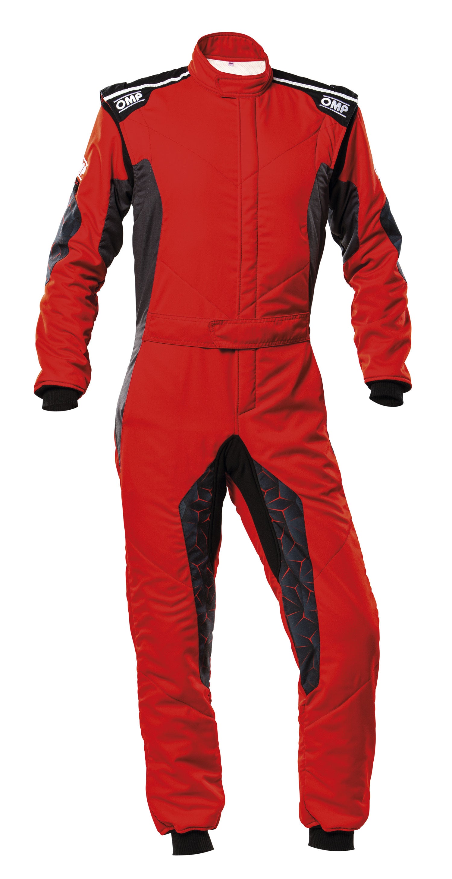 OMP IA0-1864-A01-060-62 (IA0186406062) TECNICA HYBRID Racing suit, FIA 8556-2018, red/black, size 62 Photo-0 