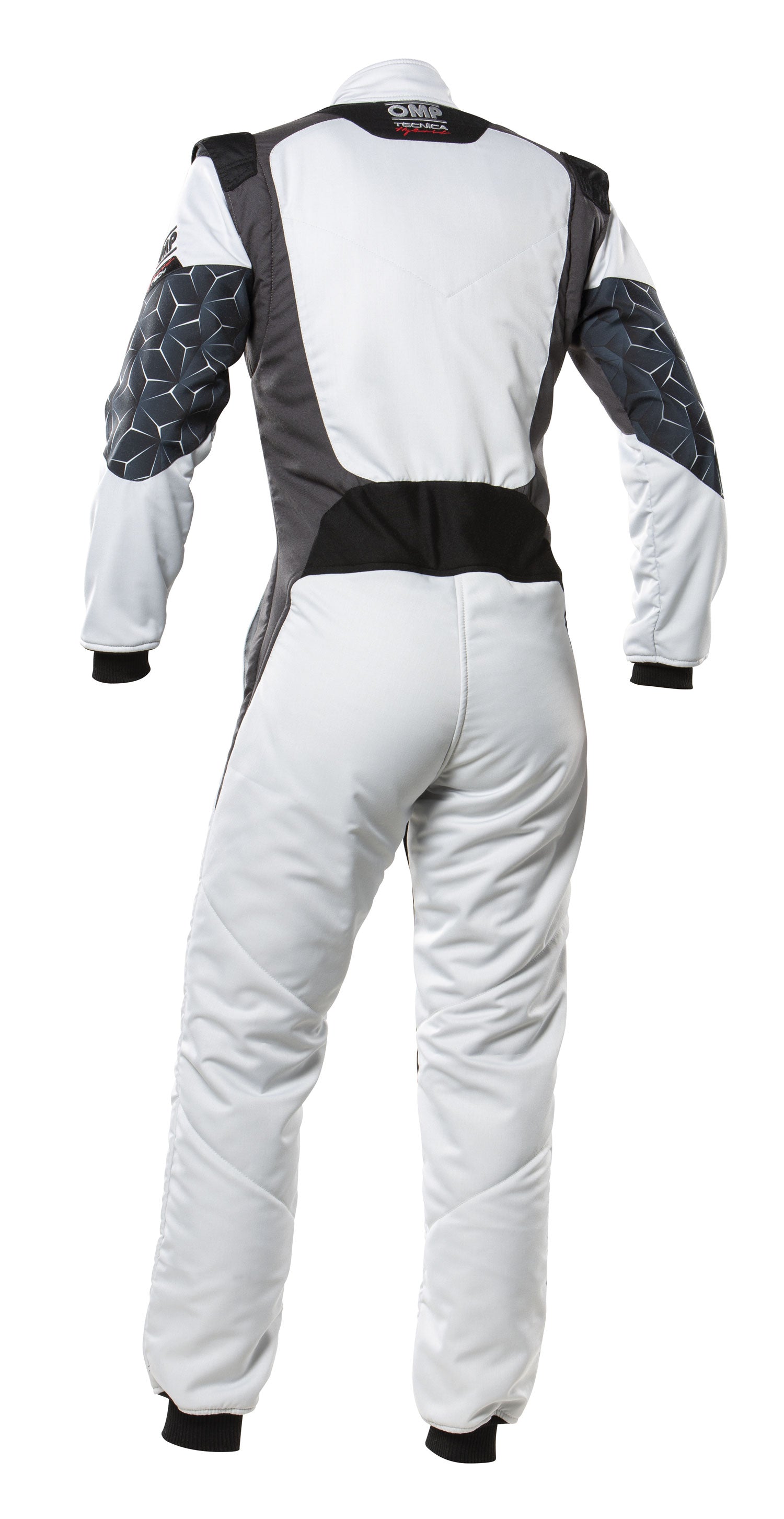 OMP IA0-1864-A01-089-60 (IA0186408960) TECNICA HYBRID Racing suit, FIA 8556-2018, silver/black, size 60 Photo-1 