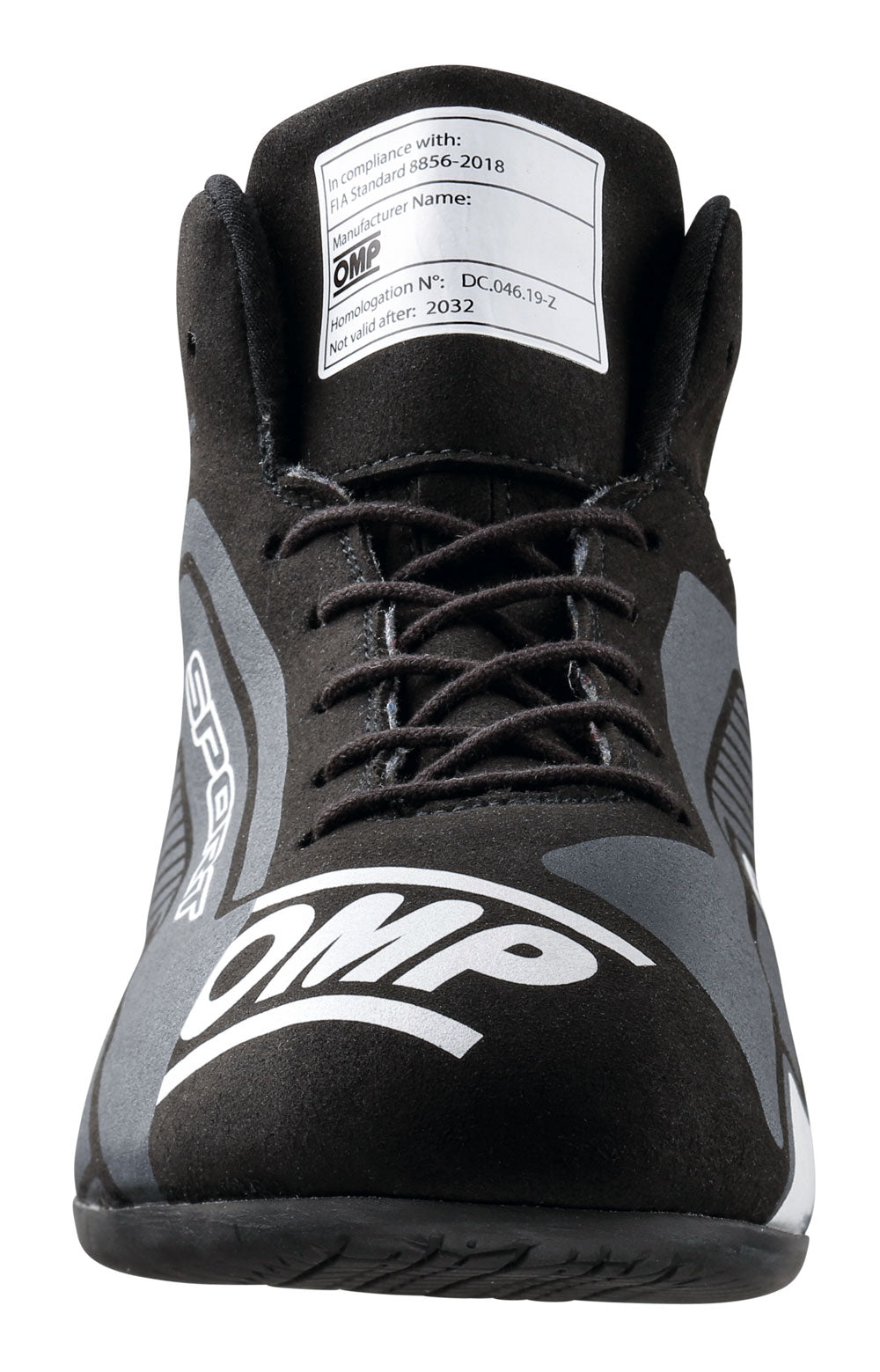 OMP IC0-0829-A01-076-46 (IC/82907646) SPORT MY2022 Racing Shoes, FIA 8856-2018, black/white, size 46 Photo-2 