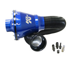 K&N RC-5052AL UNIVERSAL Air Intake System APOLLO CIS; UNIVERSAL, 70MM OD FLG, PP BLUE Photo-0 